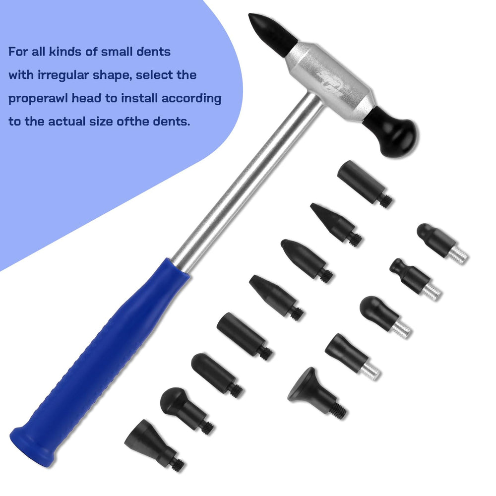 Super PDR versatile dent repair tool kit for many dents.