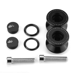Super Vici 8MM swingarm spool for Ninja 650 protects frame during servicing