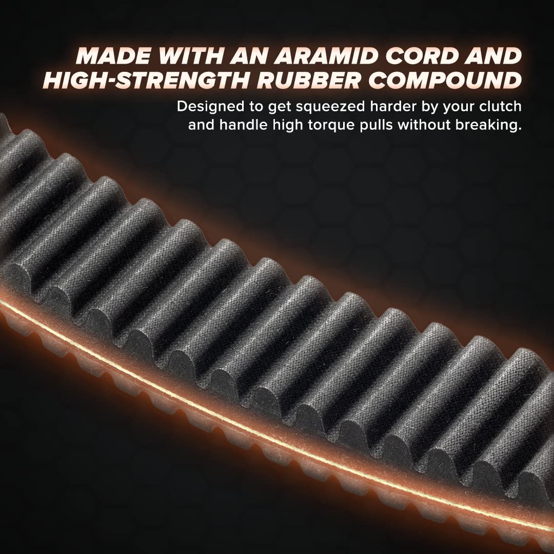 SuperATV belt design promoting heat dissipation for longer belt life