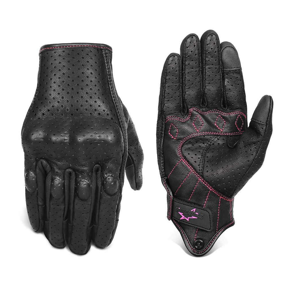 Superbike G01W gloves with rose line on wrist for stylish protection