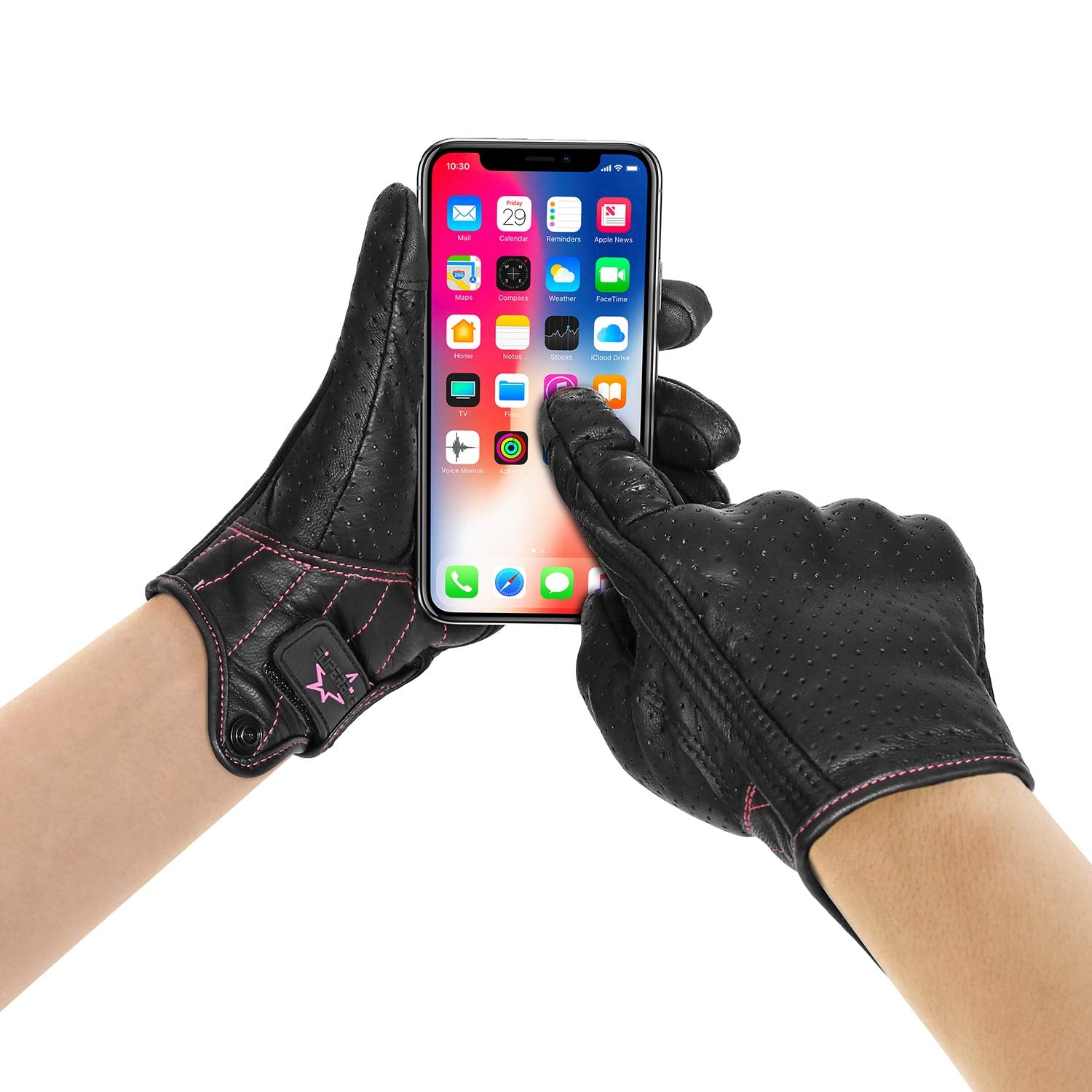 Index finger touchscreen feature for device use on the go