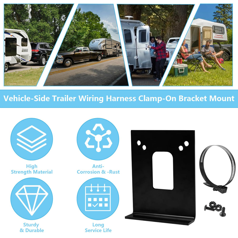 superbobi universal harness bracket fits multiple trailer wiring configurations