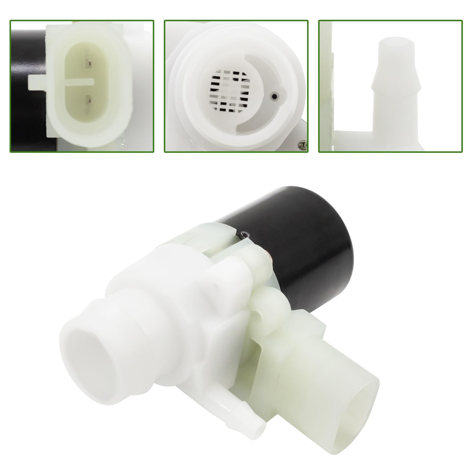 SuperDi Kenworth T880 windshield pump closeup shows compact, sturdy design.