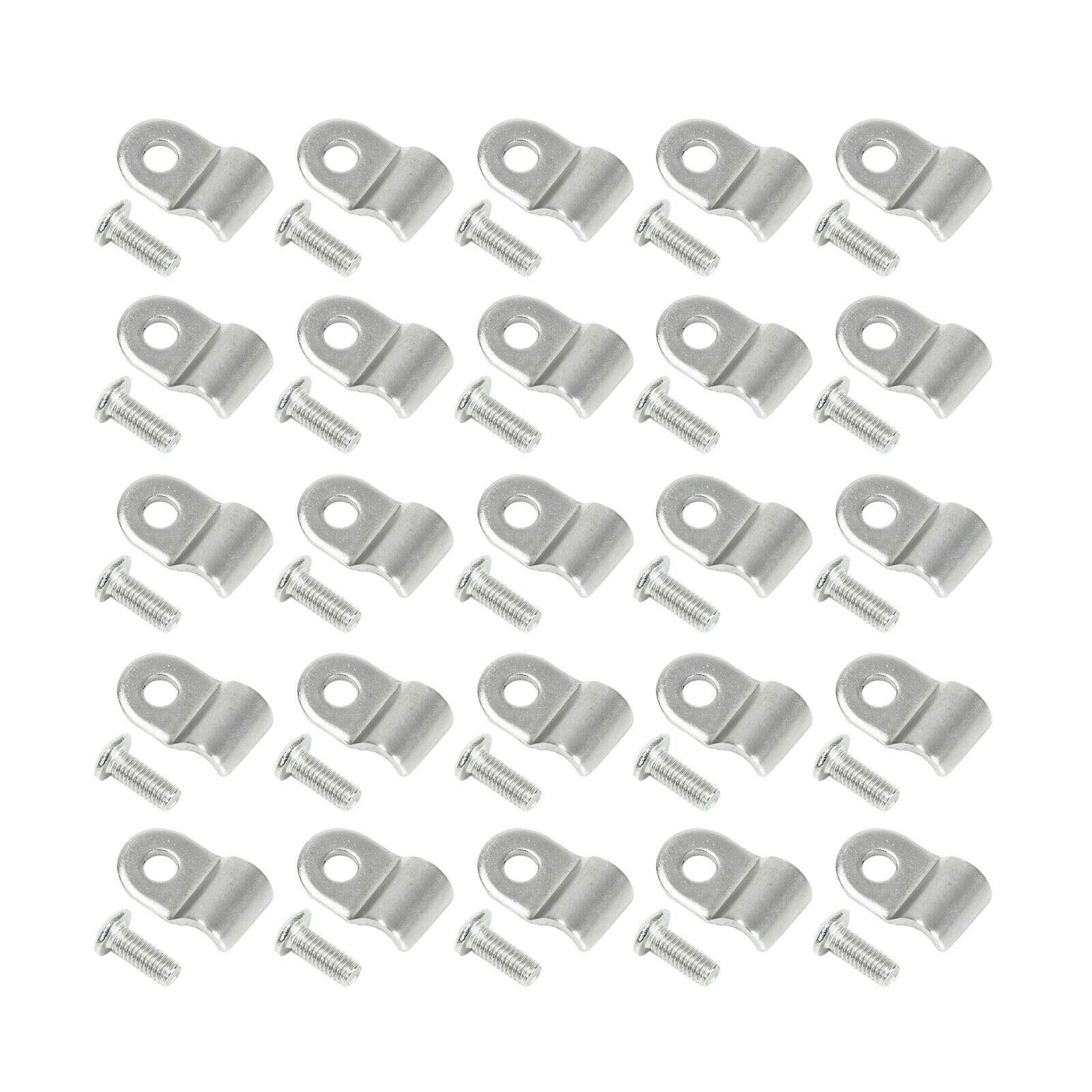 SUPERFASTRACING brake line clamp 3/16 inch in polished stainless for exact factory-style fit.
