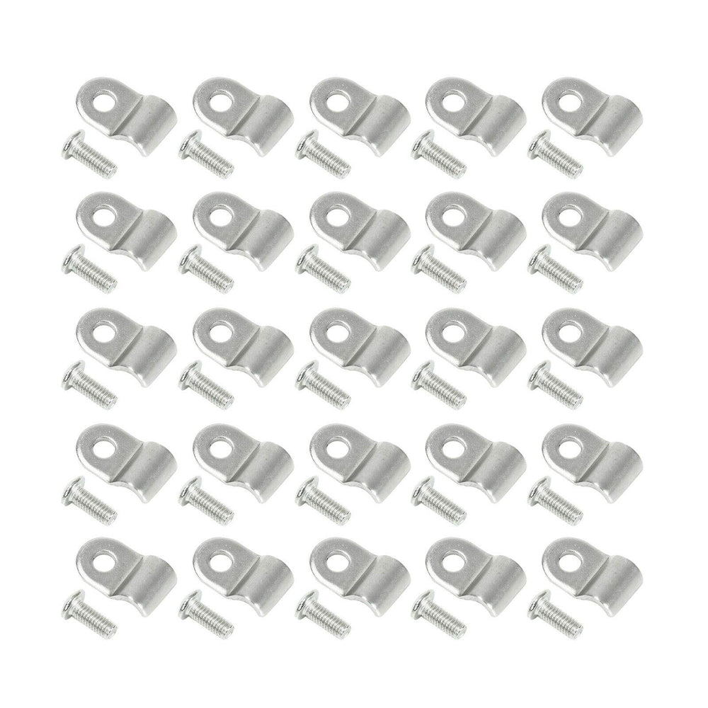 SUPERFASTRACING brake line clamp 3/16 inch in polished stainless for exact factory-style fit.