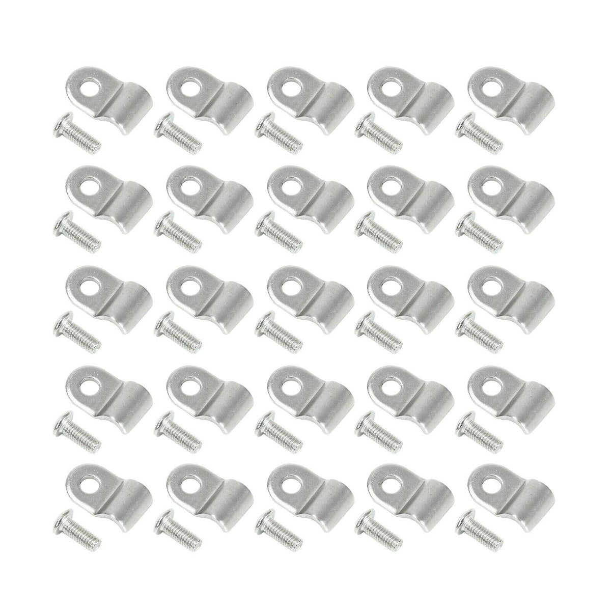 SUPERFASTRACING brake line clamp 3/16 inch in polished stainless for exact factory-style fit.