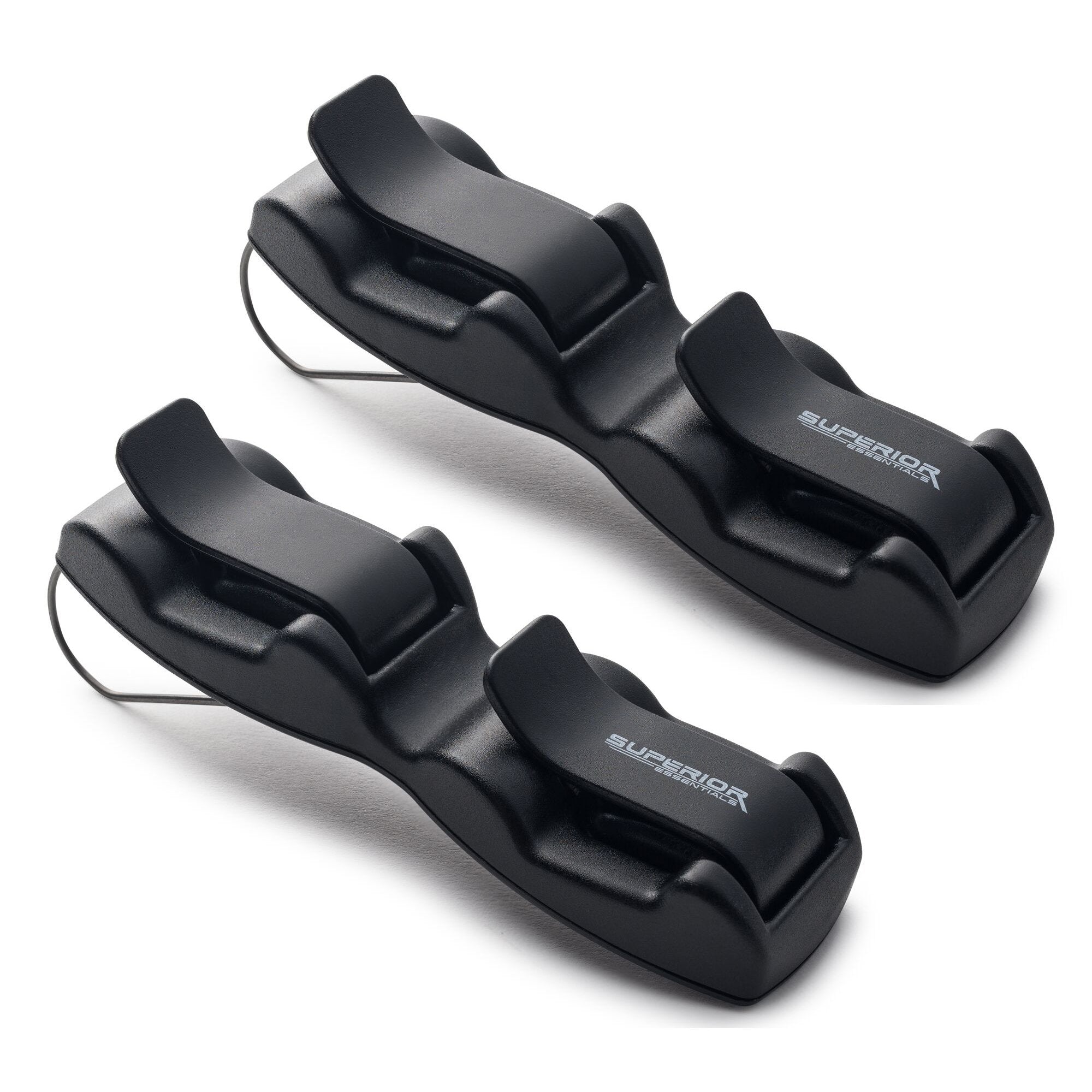 Superior Essentials car visor sunglasses holder dual ends clip keeps two pairs within reach