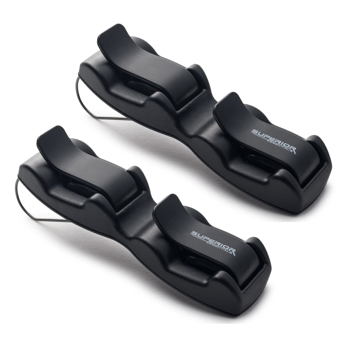 Superior Essentials car visor sunglasses holder dual ends clip keeps two pairs within reach