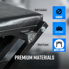 Superokay heavy-duty steel frame supports up to 300 lbs.