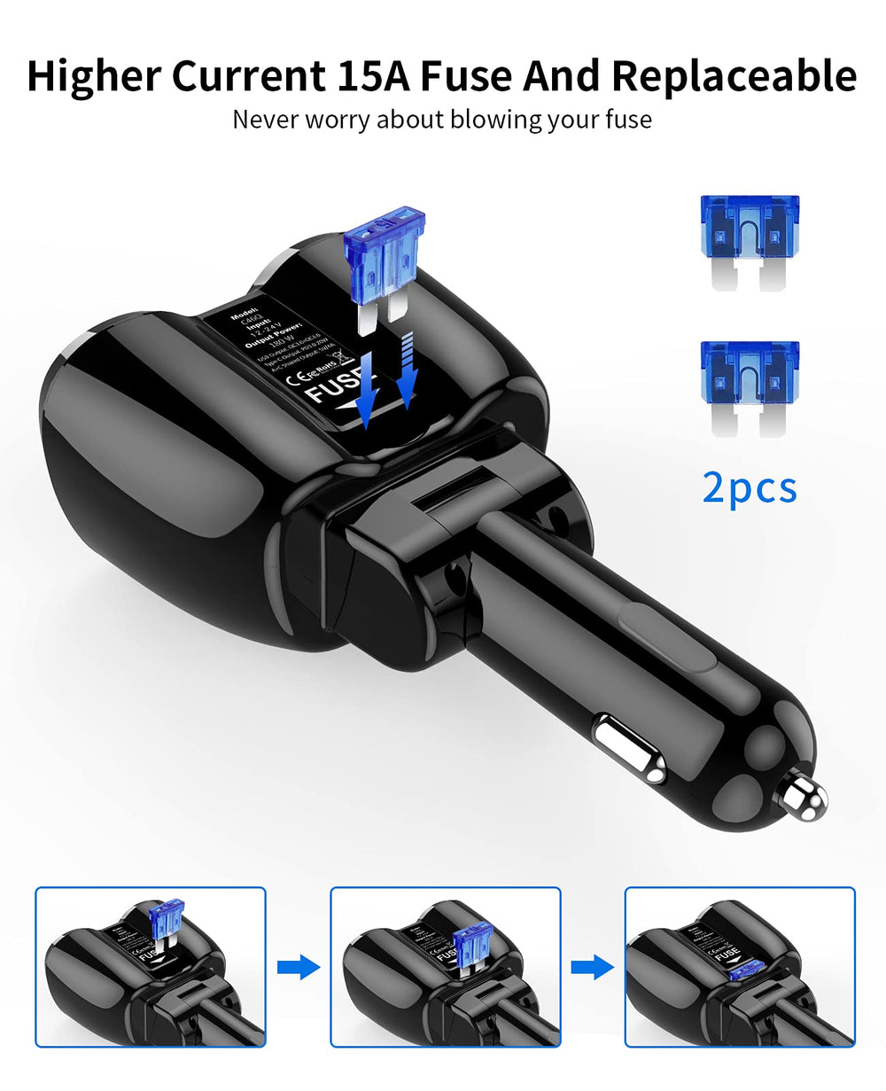 SUPERONE 180W ready for dash cams, GPS, and other 12V/24V gear.