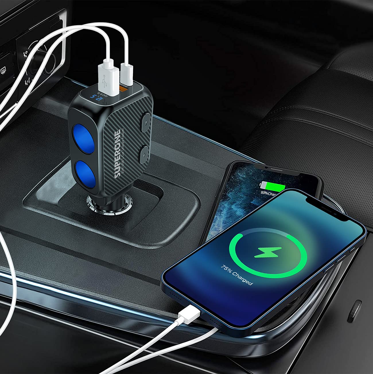 Silicone plug cover included for compatibility with non-standard sockets.