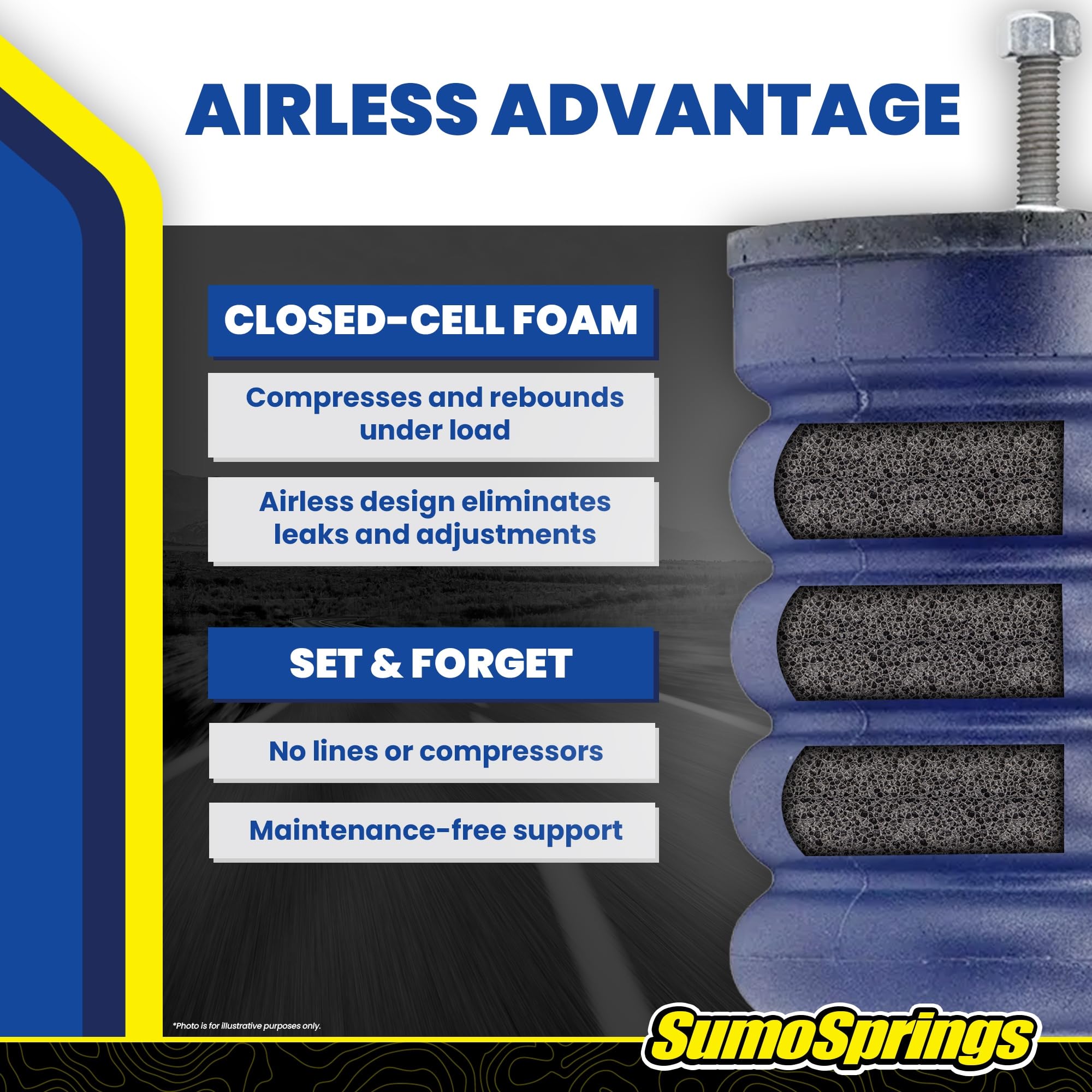 Lifetime warranty backs durable SuperSprings for Tundra applications.