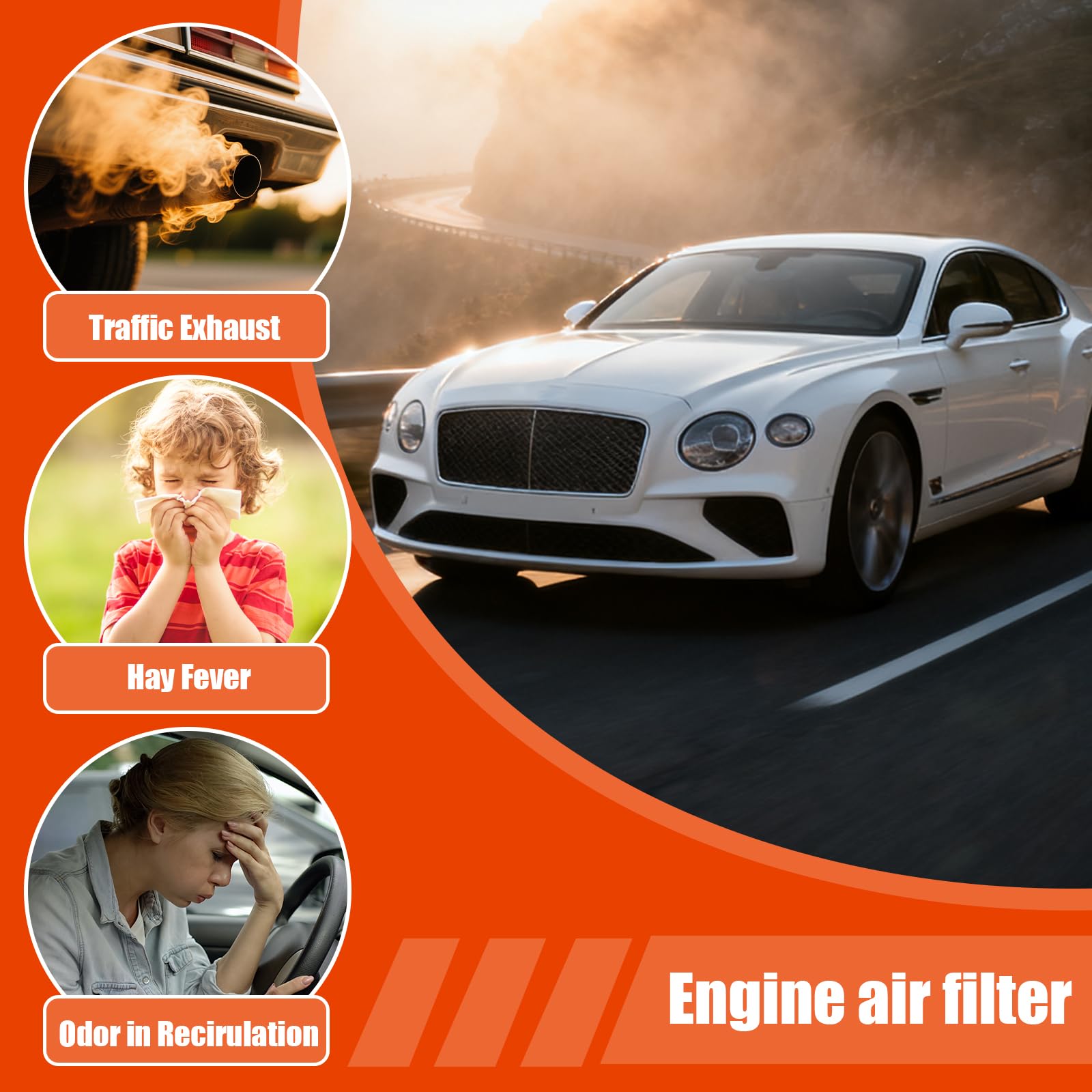 SUPLABEL compatible air filter set helps maintain comfortable cabin and engine performance