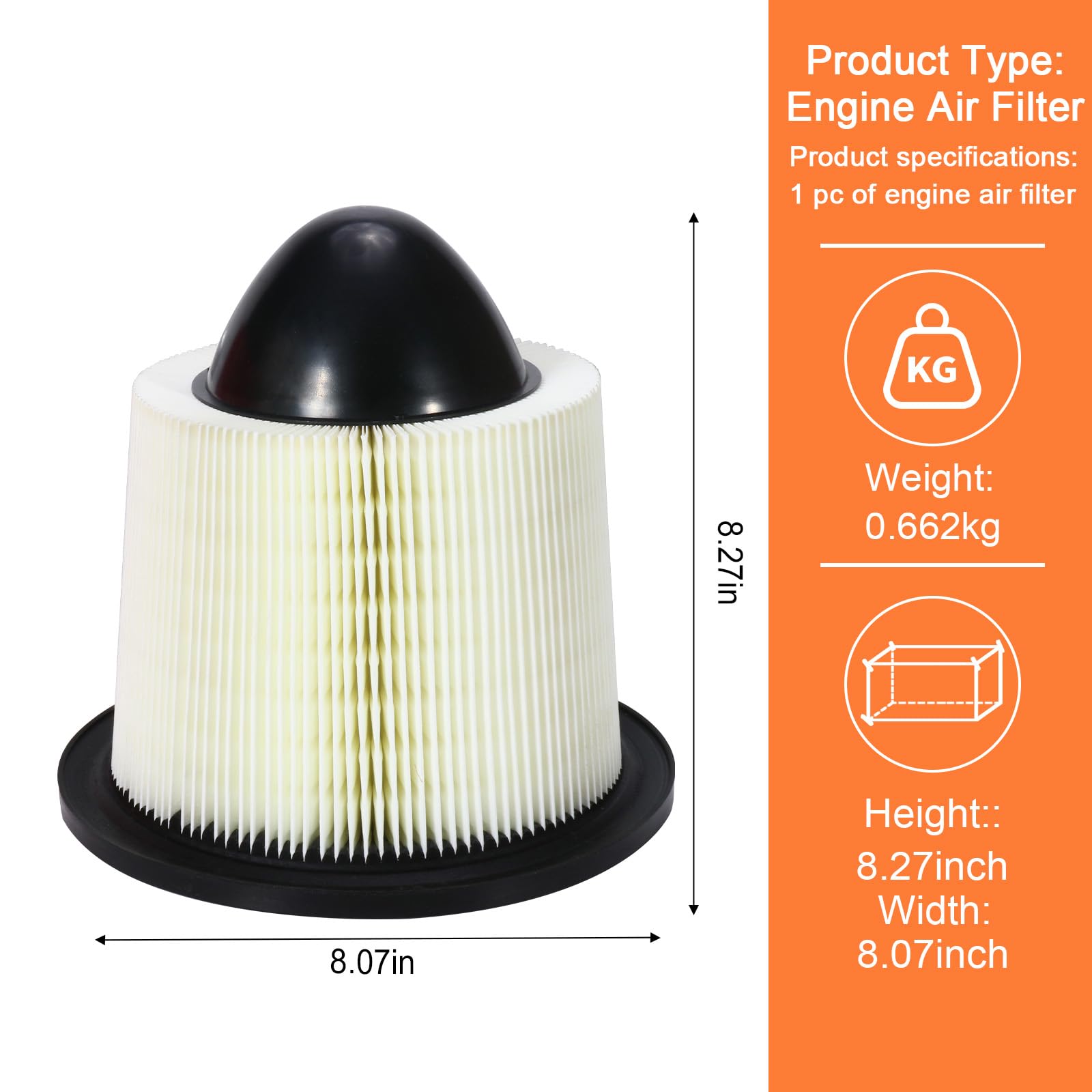 SUPLABEL F6ZZ-9601-AA engine air filter easy-install process for DIY at home.