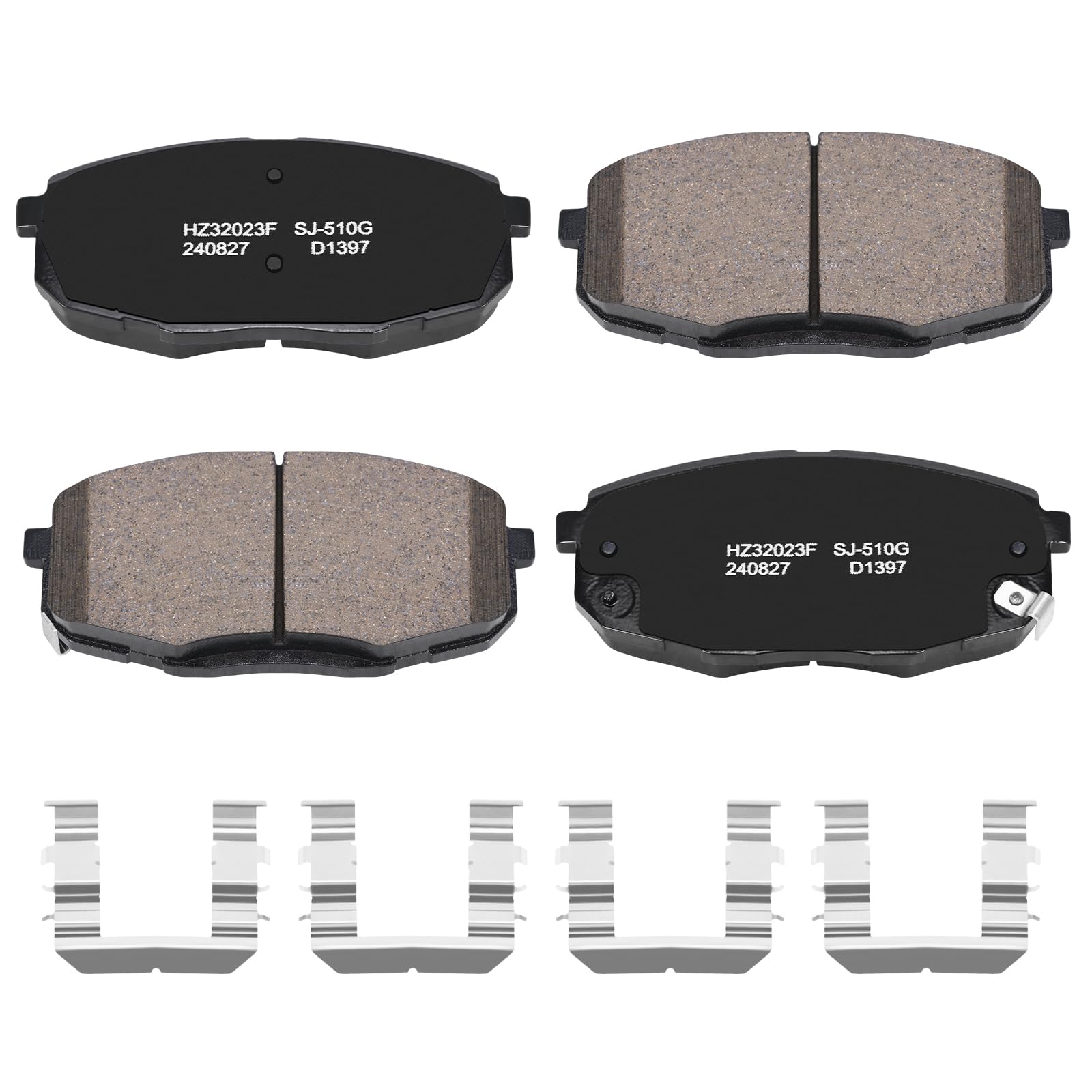 SUPLABEL front brake pads for Hyundai Elantra 2009-2012 improve braking consistency in wet conditions