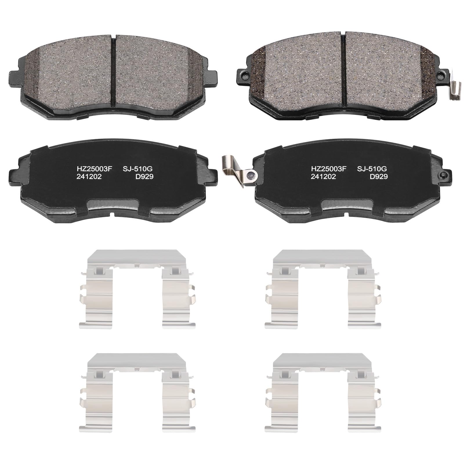 SUPLABEL front ceramic brake pads for Subaru Baja, smoother braking in daily use