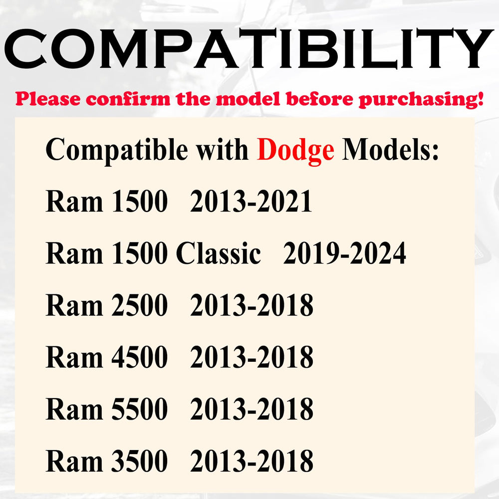 SUPALAND key fob for Dodge Ram 4-button design offers easy control.