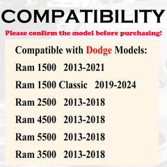 SUPALAND key fob for Dodge Ram 4-button design offers easy control.