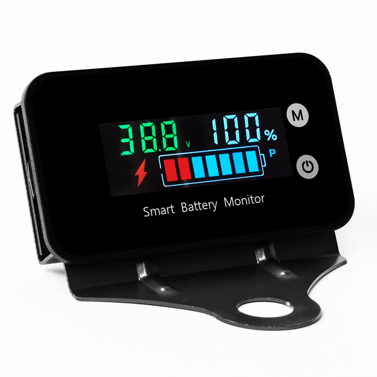 SUPNOVA IPX7 battery monitor with digital display shows remaining capacity clearly.