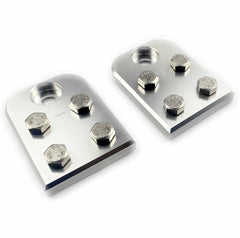 Installed on threaded studs, SUPROJDM blocks demonstrate versatile compatibility with various battery setups.