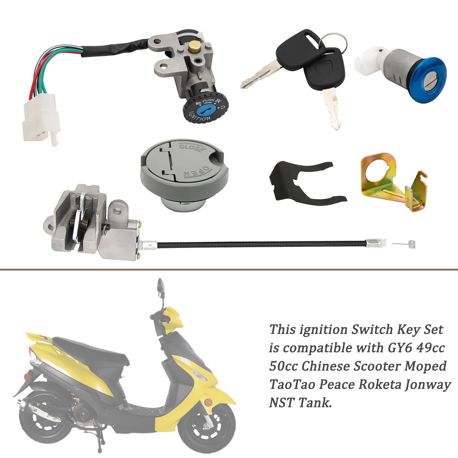 Supvintor 5-pin plug for easy GY6 scooter wiring