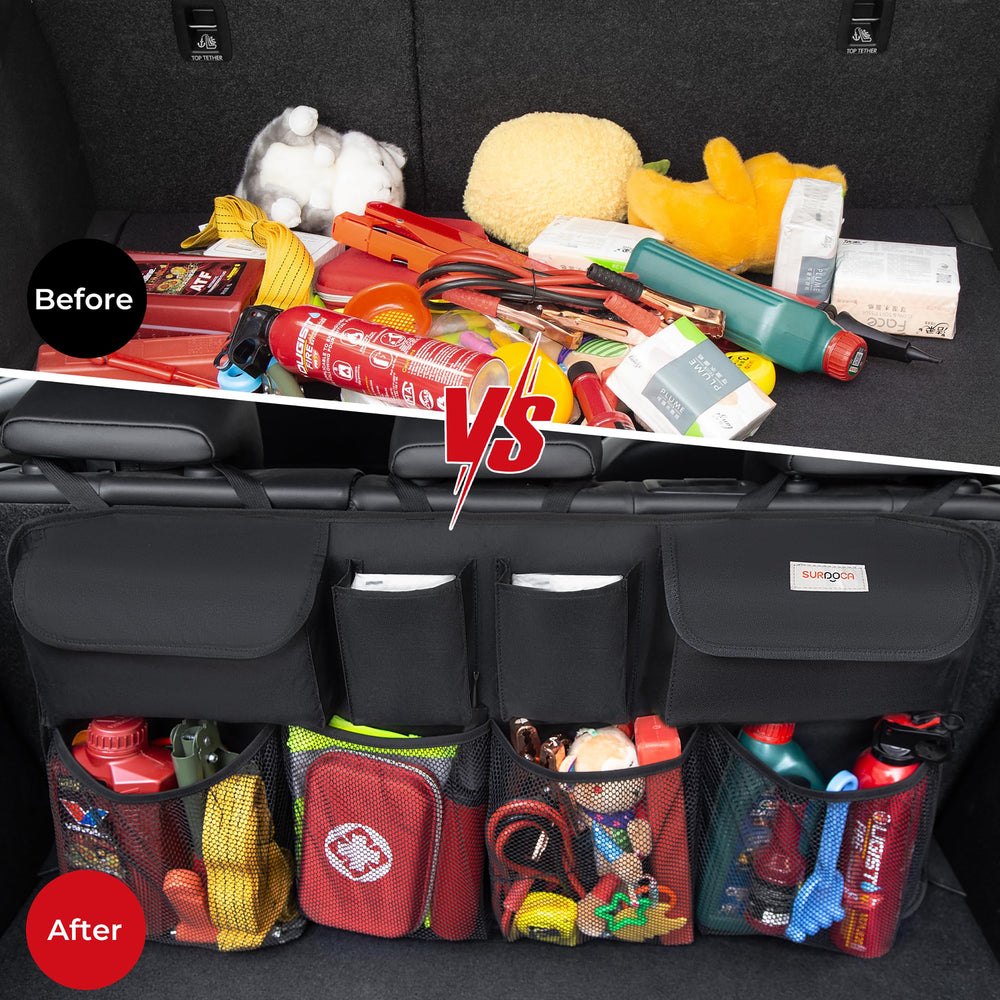 SURDOCA eight-pocket design keeping trunk neat and accessible