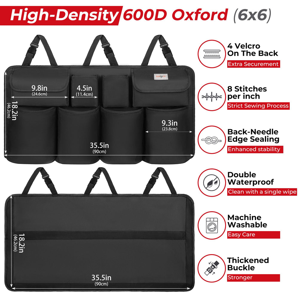SURDOCA 600D Oxford fabric close up highlights durability and water resistance.