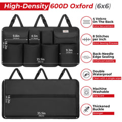 SURDOCA 600D Oxford fabric close up highlights durability and water resistance.