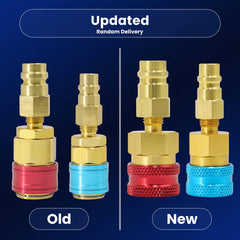 Surephon R1234YF blue low side quick coupler for precise low pressure hookups