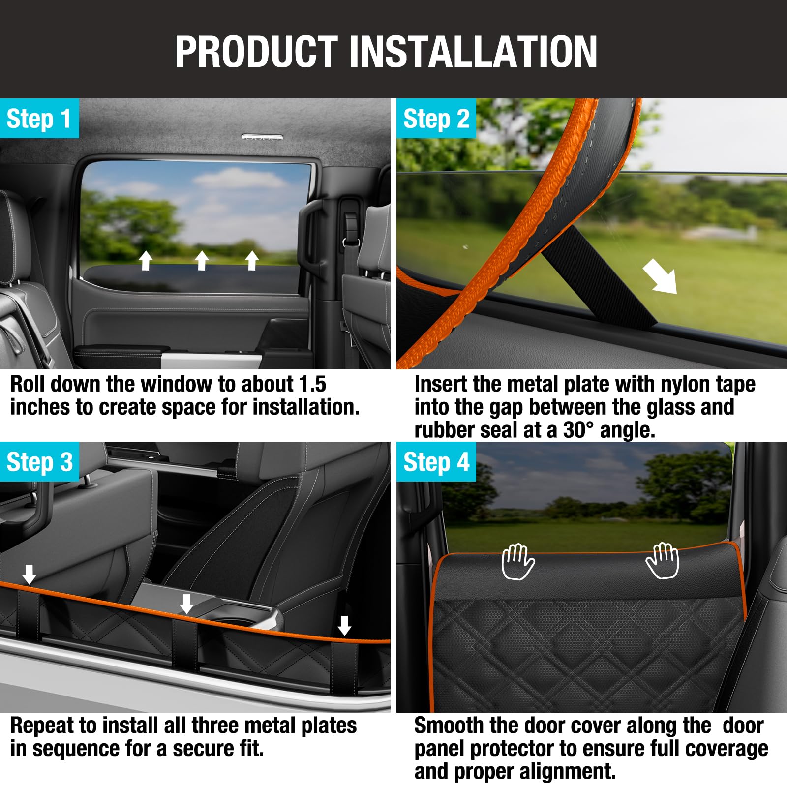 Surfcabin door protector multi-layer design provides durable grip against mud and nails.