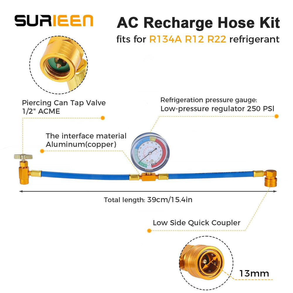 Surieen R134A piercing can tap for fast, clean can access.