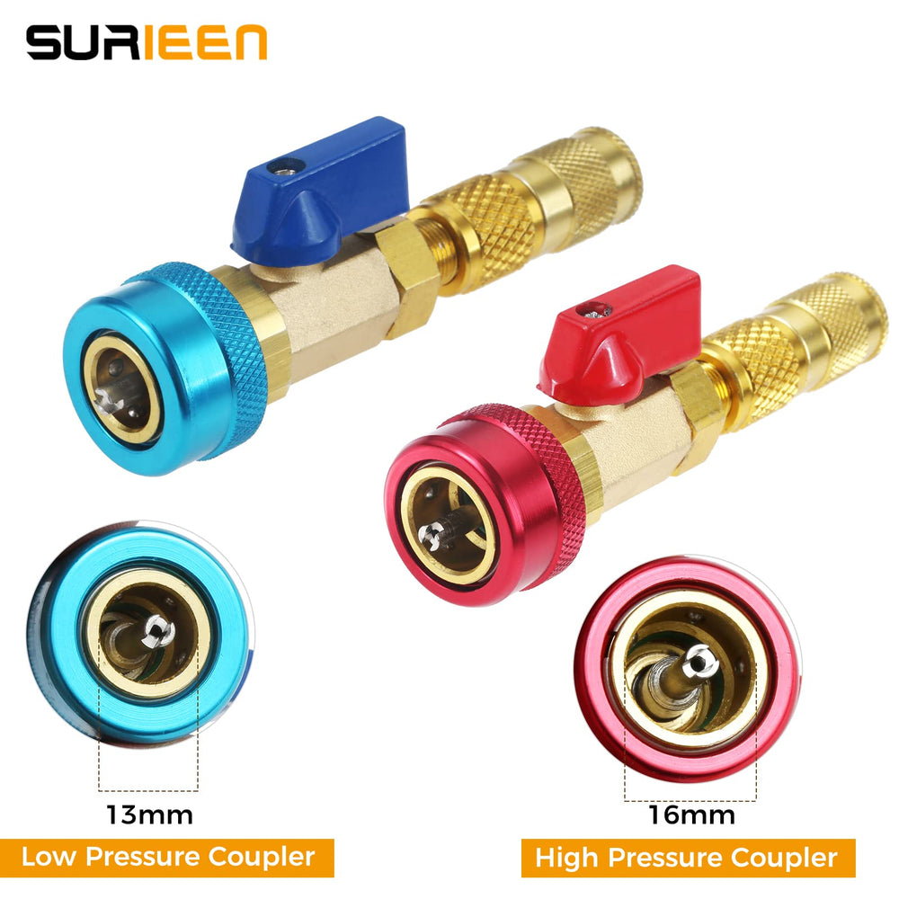 SURIEEN assortment of R134A valve cores for flexible repairs.