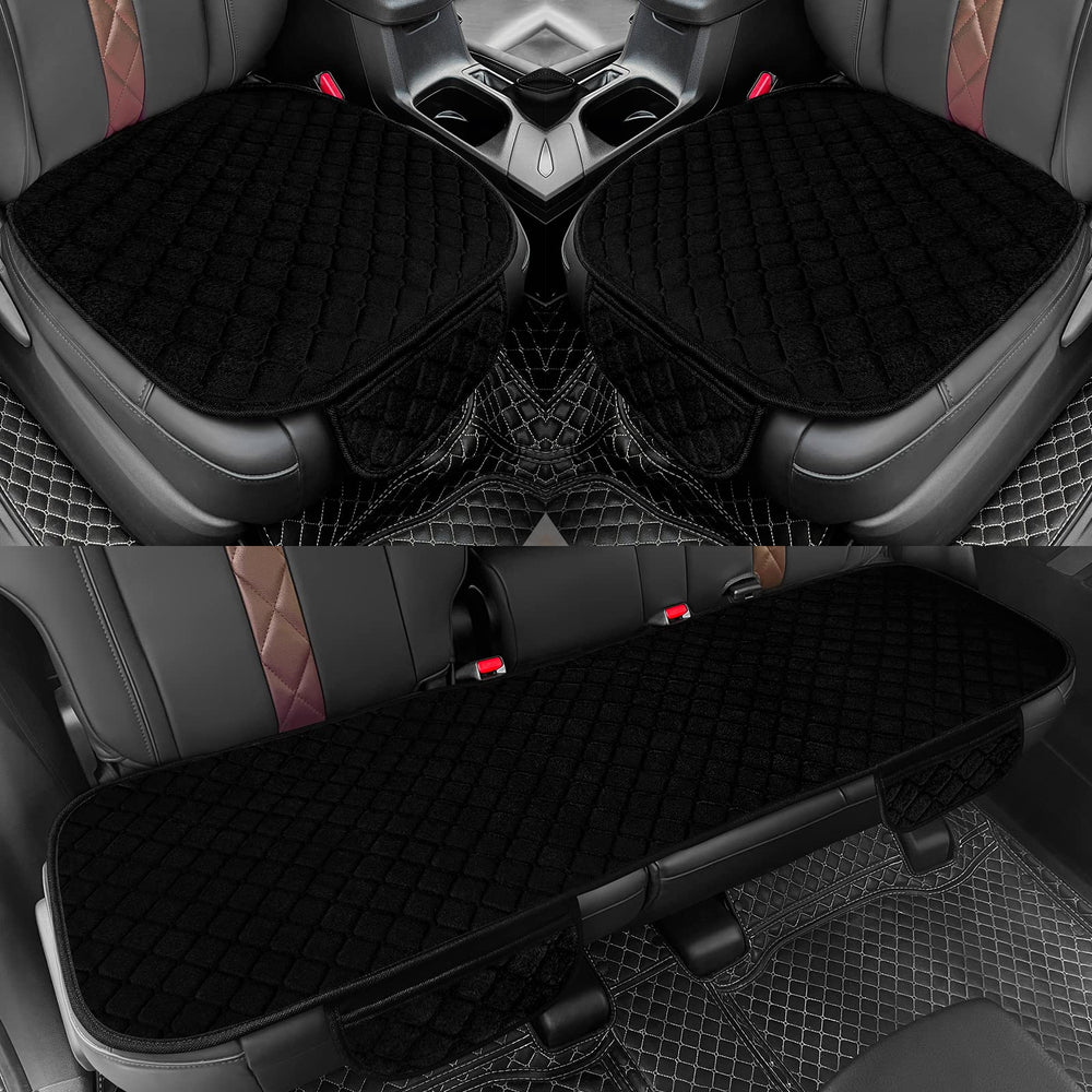 Surpassme front seat cover set offers universal fit for most vehicles.