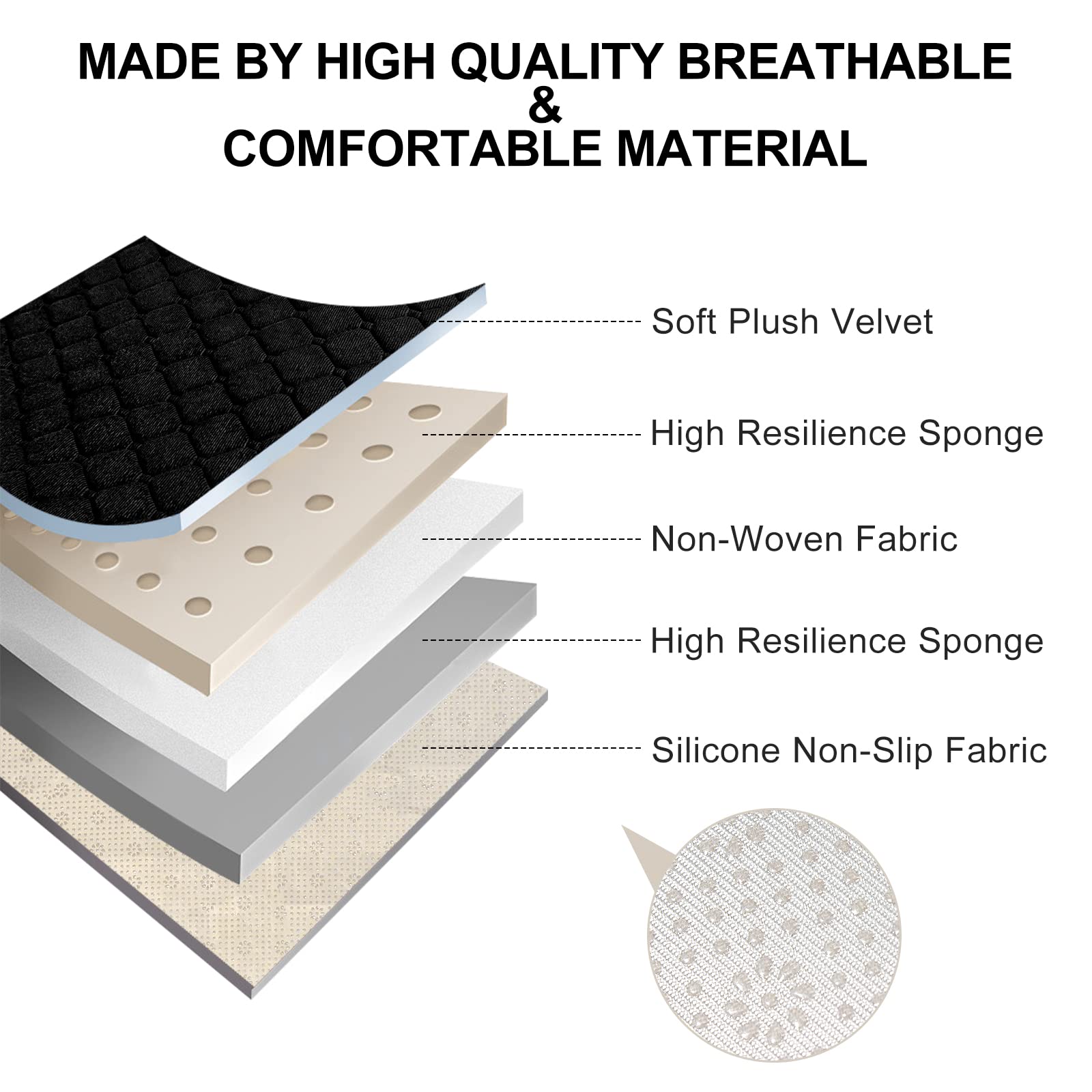 Surpassme rear bench cover protects upholstery on family trips.