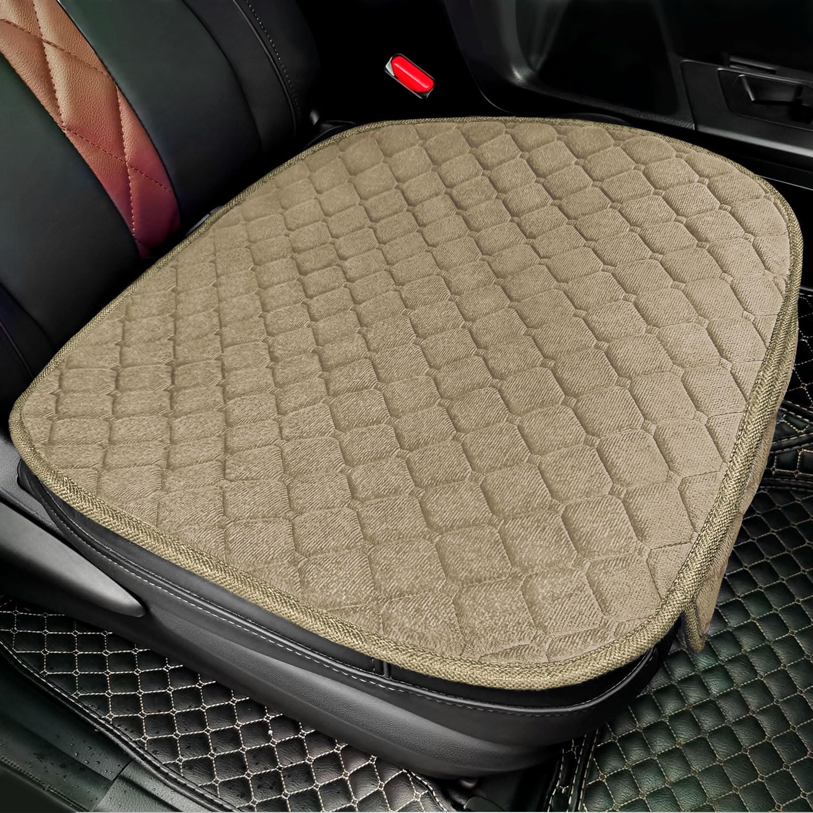 Surpassme front seat cover with storage pocket enhancing organization while driving