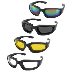 Surpassme motorcycle glasses padding; comfortable soft silicone seal for wind and dust protection.