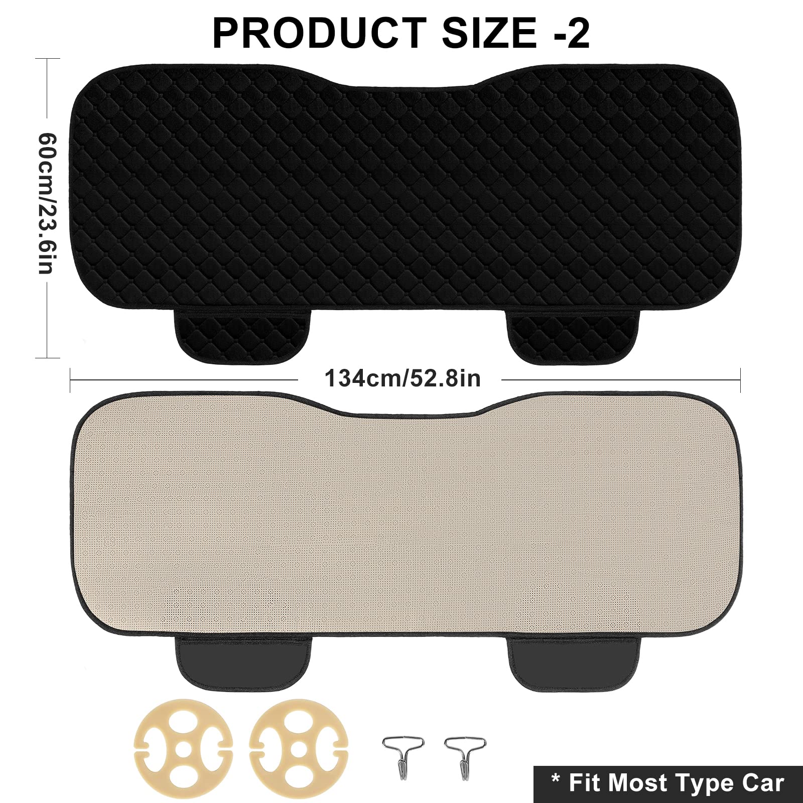 Surpassme anti-slip dots keep seat covers in place.