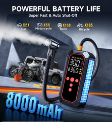 Surputs USB port powers devices during emergencies.