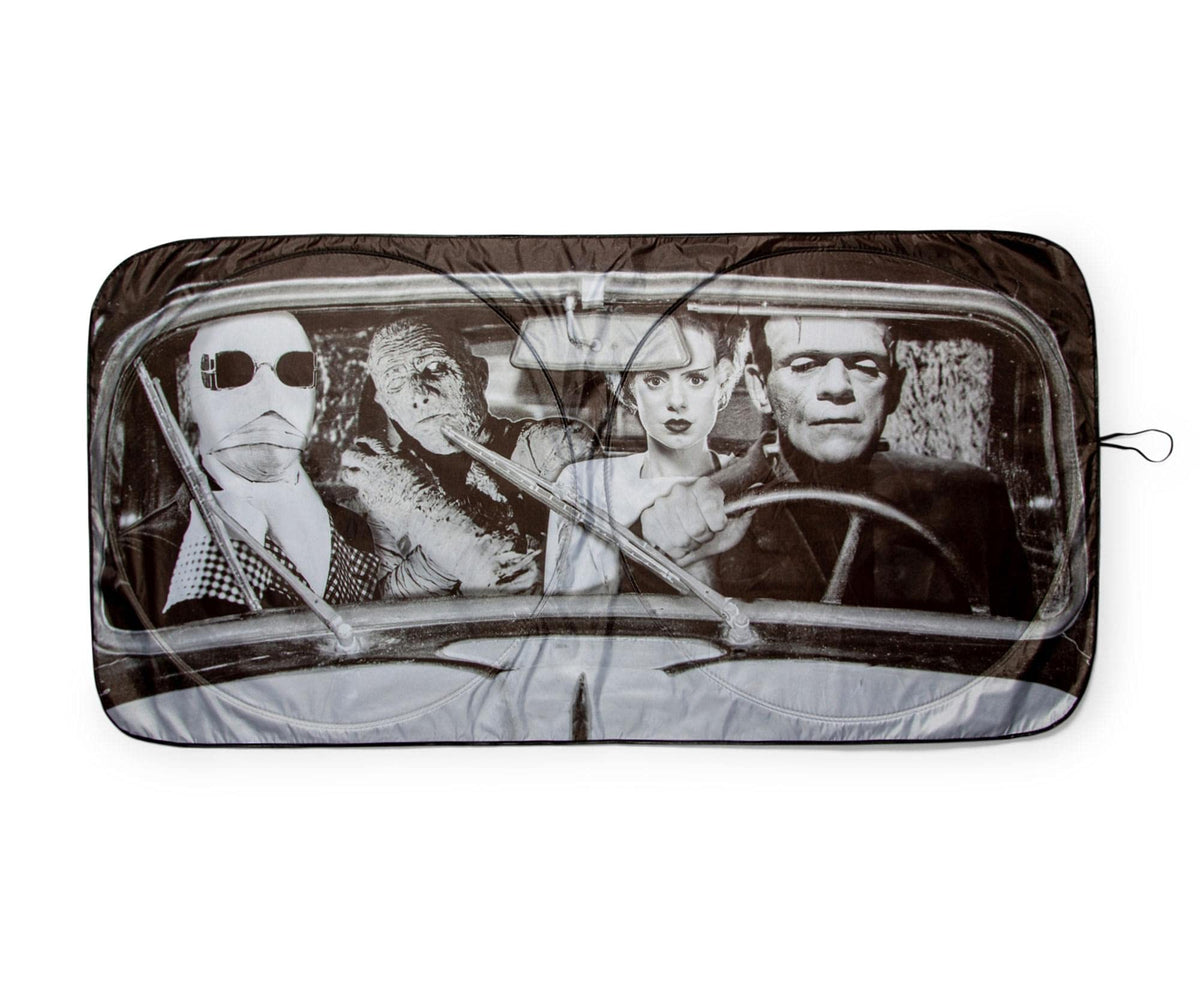 Surreal Entertainment universal-monsters-sunshade-windshield shields windshield and reduces heat