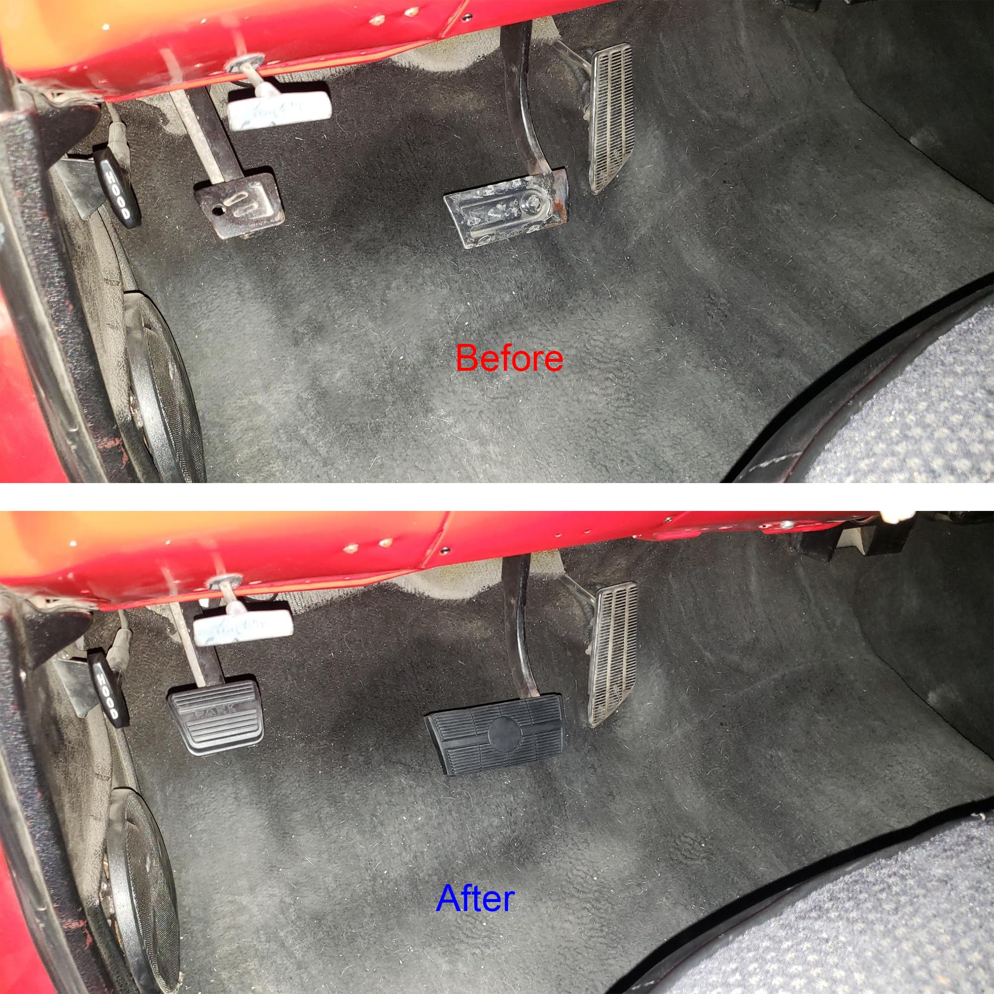 Suspenix brake pedal pad packaging highlights quick, tool-free installation when unboxing.