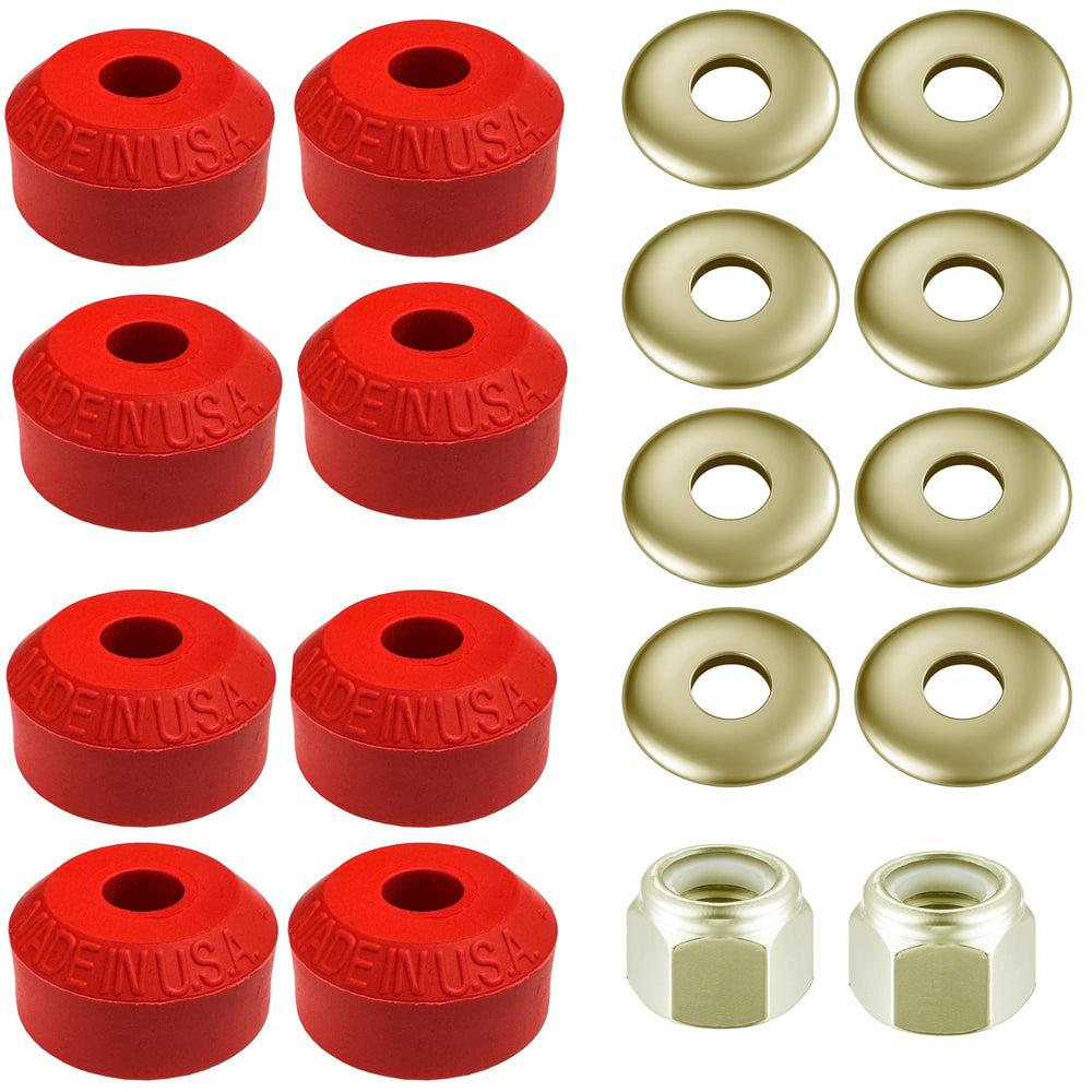 Suspension Dudes Code Red grommets for sway bar end links, durable wear resistance.