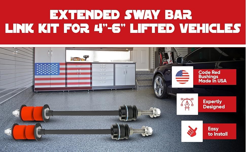 Suspension Dudes extended-link sway bar for 2002 Silverado 2500 HD