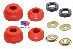 Suspension Dudes radius arm bushing kit for Bronco front view improves ride quality.