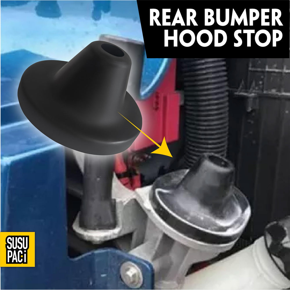 Two-pack design for right and left sides ensures balanced hood closure