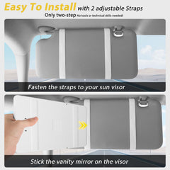 Suupvaor car visor mirror universal fit for most vehicles