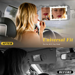 Suupvaor car visor mirror USB rechargeable battery for long use
