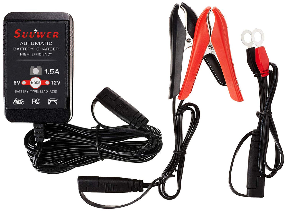 Suuwer charger LED indicators display charge status and mode