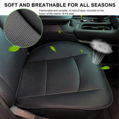 Suvnie seat cover with stitched-edge detail and refined craftsmanship.