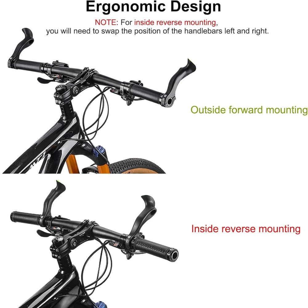 Svzadipe no-slip bar ends enhance grip security on varied terrains.