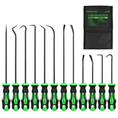 Swanlake 12-piece pick and hook set front view for oil seal removal.